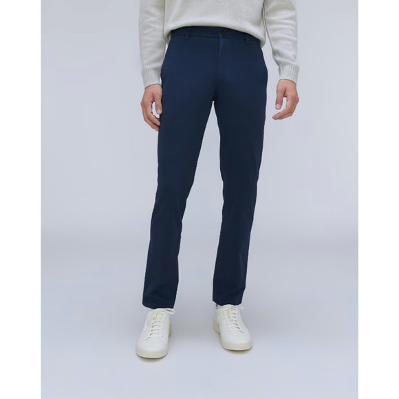 Everlane Mens Uniform Performance Chino Size 32x30 Straight Pant Navy Blue NWT - Picture 1 of 13